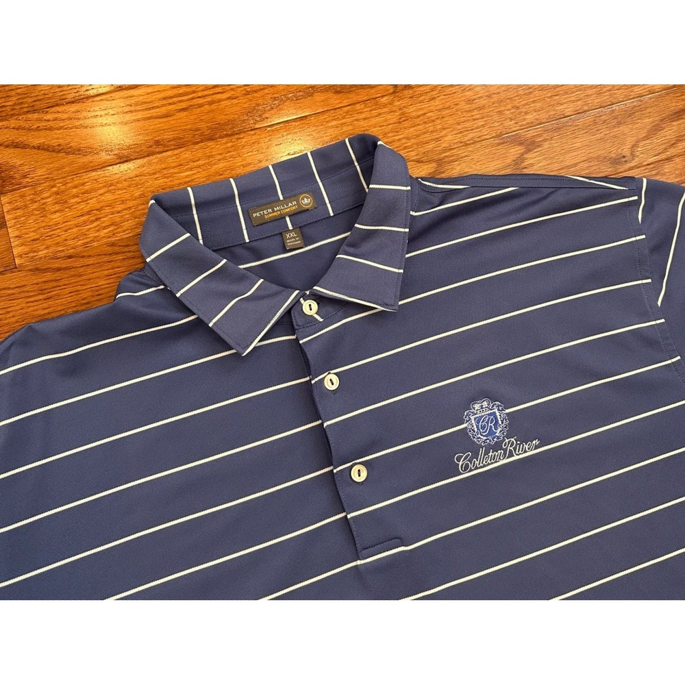 Peter Millar Summer Comfort Colleton River Country Club Golf Polo Shirt Mens 2XL